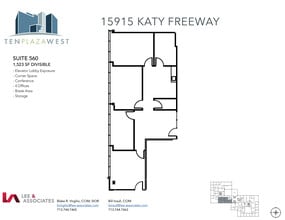15915 Katy Fwy, Houston, TX à louer Plan d’étage– Image 1 sur 1