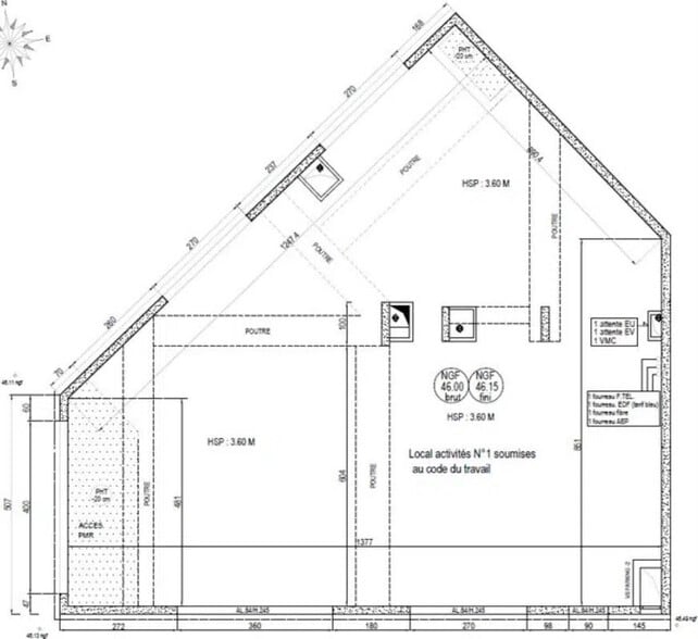 Local commercial dans Poissy à louer - Plan d’étage – Image 2 sur 3
