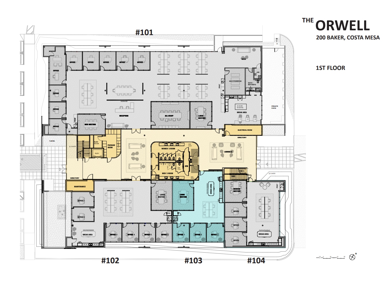 200 E Baker St, Costa Mesa, CA à louer Plan d’étage– Image 1 sur 1