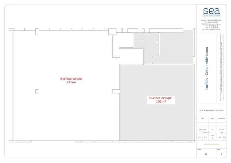 Bureau dans Laxou à louer - Plan d’étage – Image 3 sur 3