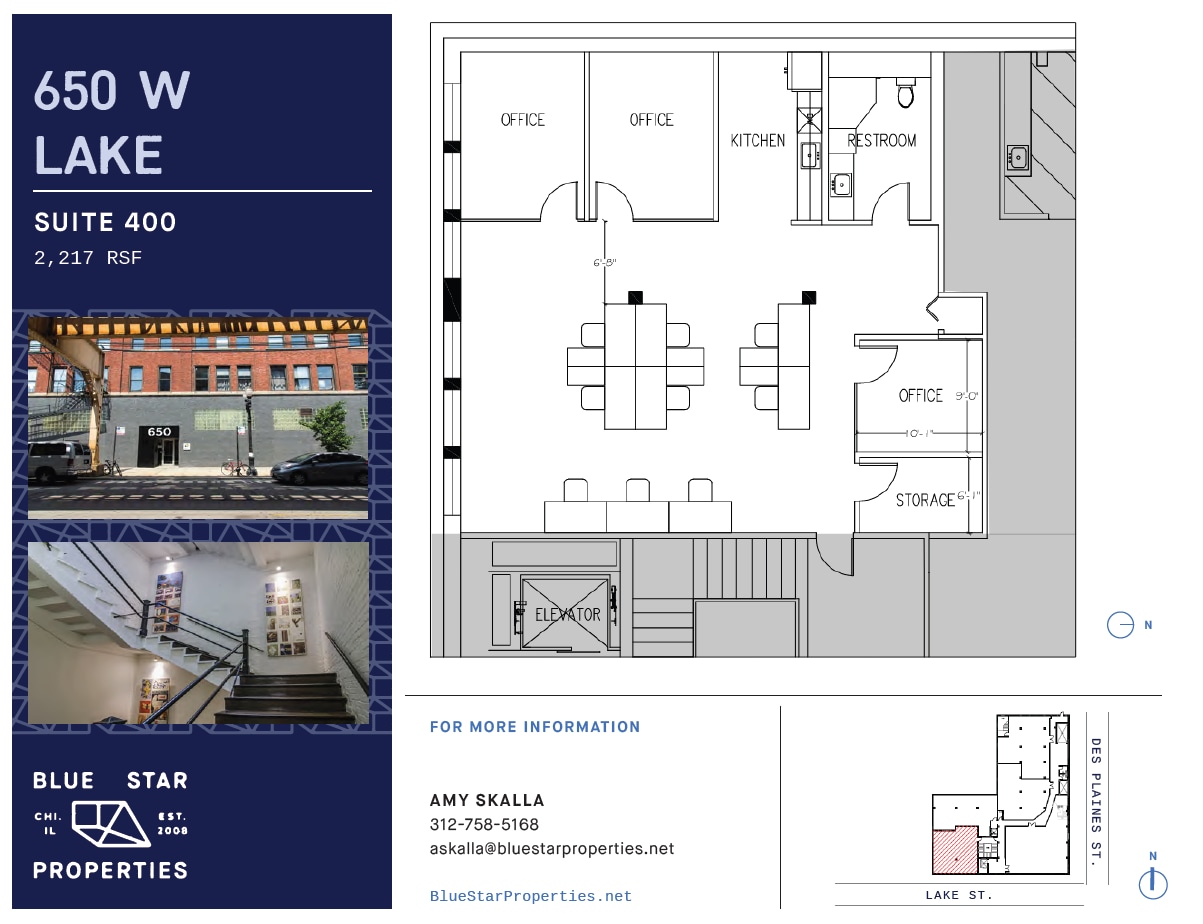 650 W Lake St, Chicago, IL à louer Plan d’étage– Image 1 sur 9