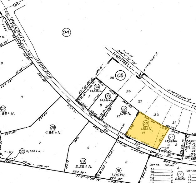 885 University Ave, Sacramento, CA à vendre - Plan cadastral – Image 3 sur 9