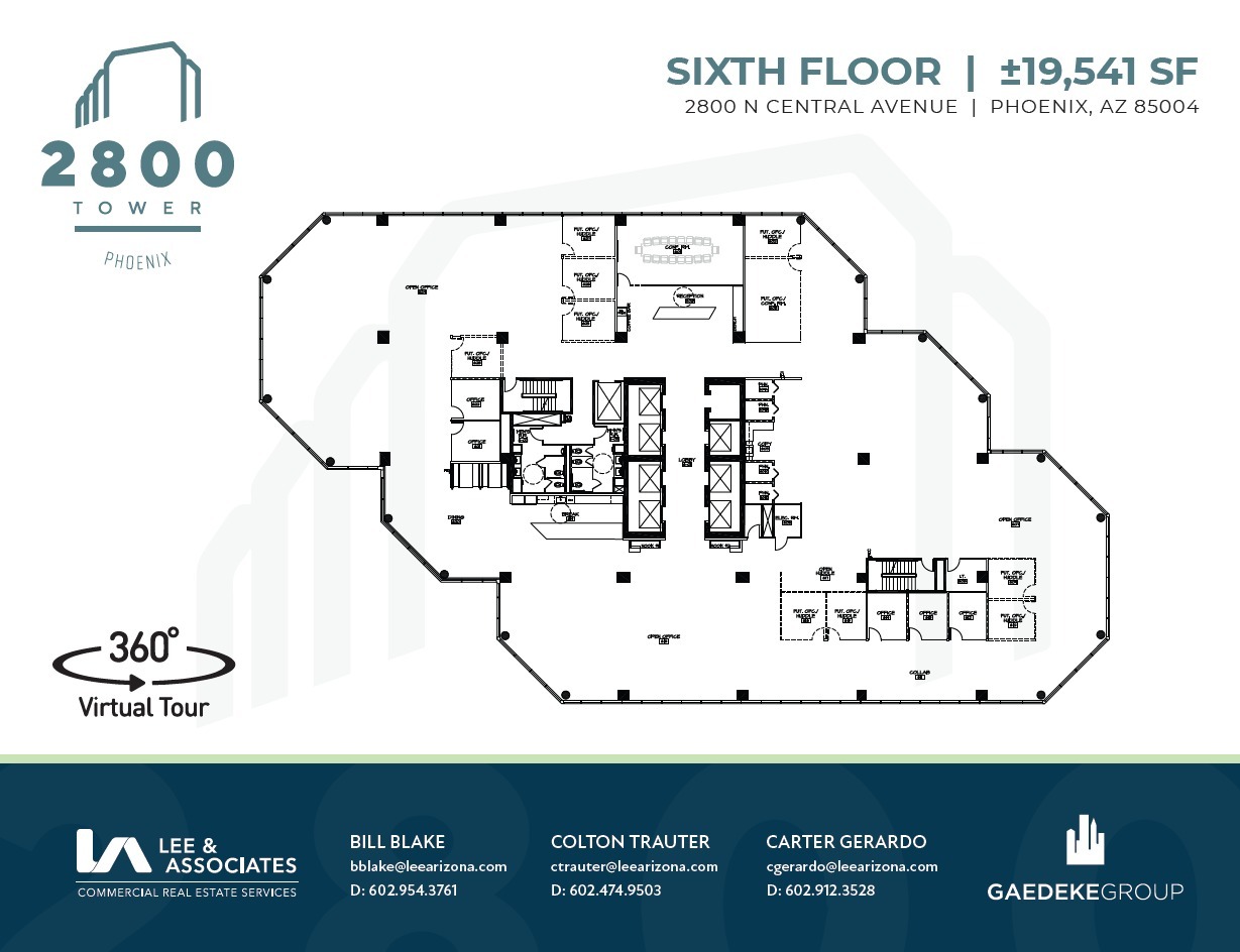 2800 N Central Ave, Phoenix, AZ à louer Plan d’étage– Image 1 sur 1