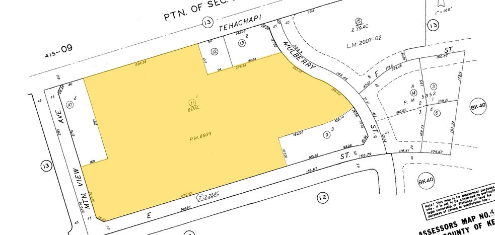 710 W Tehachapi Blvd, Tehachapi, CA à louer - Plan cadastral – Image 3 sur 25