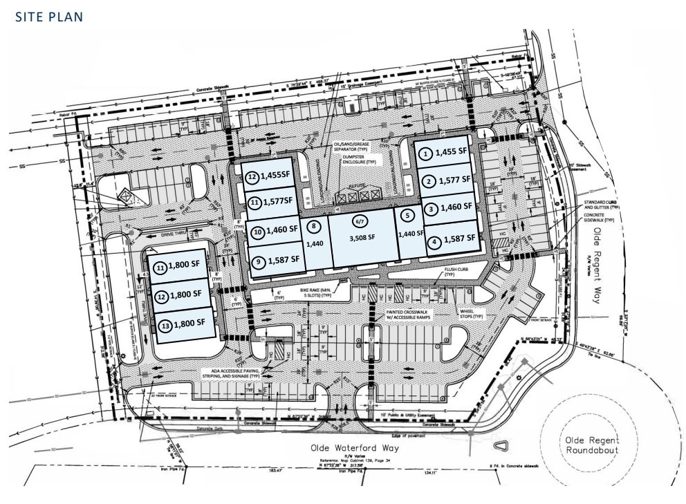 1525 Old Waterford Way, Leland, NC à louer Plan de site– Image 1 sur 1