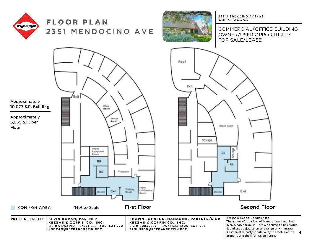 2351 Mendocino Ave, Santa Rosa, CA à louer Plan d’étage– Image 1 sur 5