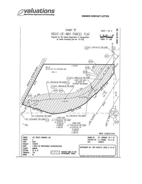 7940 Castleton Road, Indianapolis, IN à vendre - Plan de site – Image 2 sur 3