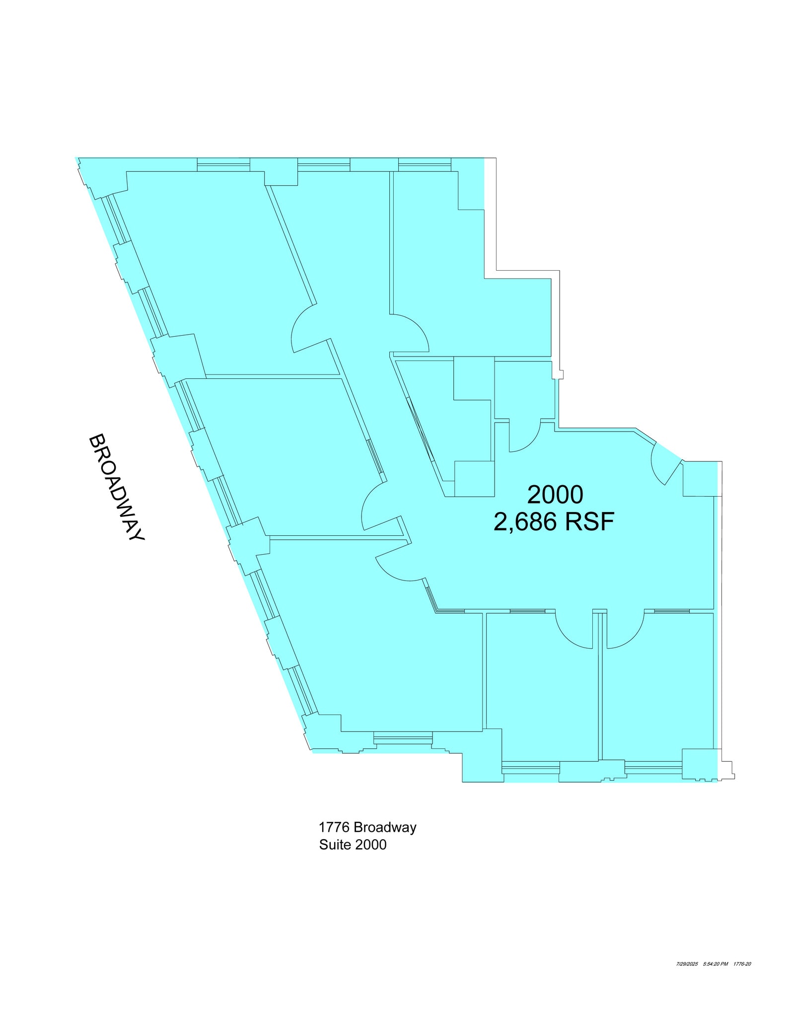 1776 Broadway, New York, NY à louer Plan de site– Image 1 sur 5