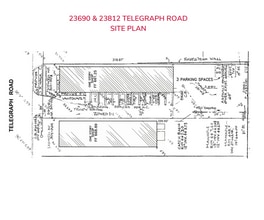 23690 Telegraph Rd, Southfield, MI à louer Plan de site– Image 2 sur 3