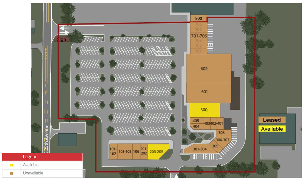 1601 NE 25TH Ave, Ocala, FL à louer - Plan de site – Image 2 sur 4