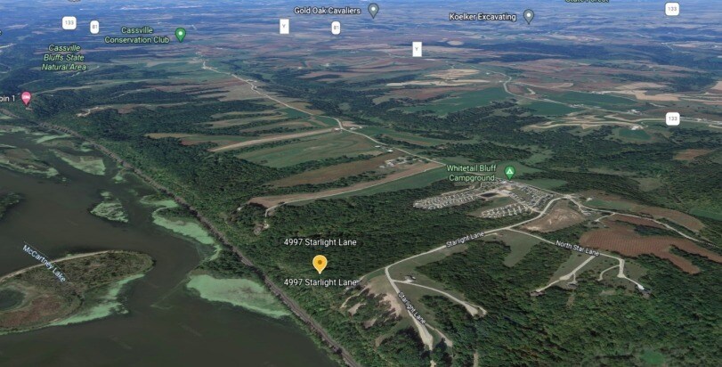 4997 Starlight Ln, Cassville, WI à vendre - Aérien – Image 2 sur 3