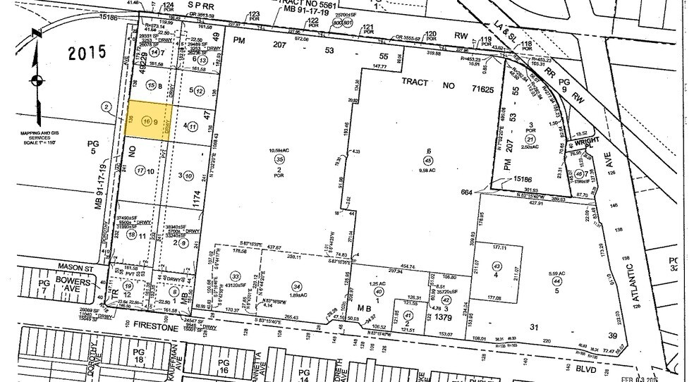 4565 Firestone Blvd, South Gate, CA à vendre - Plan cadastral – Image 3 sur 3