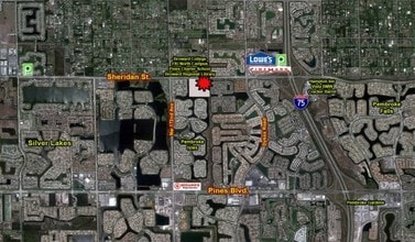 16630-16658 Sheridan St, Pembroke Pines, FL - VUE AÉRIENNE  vue de carte - Image1