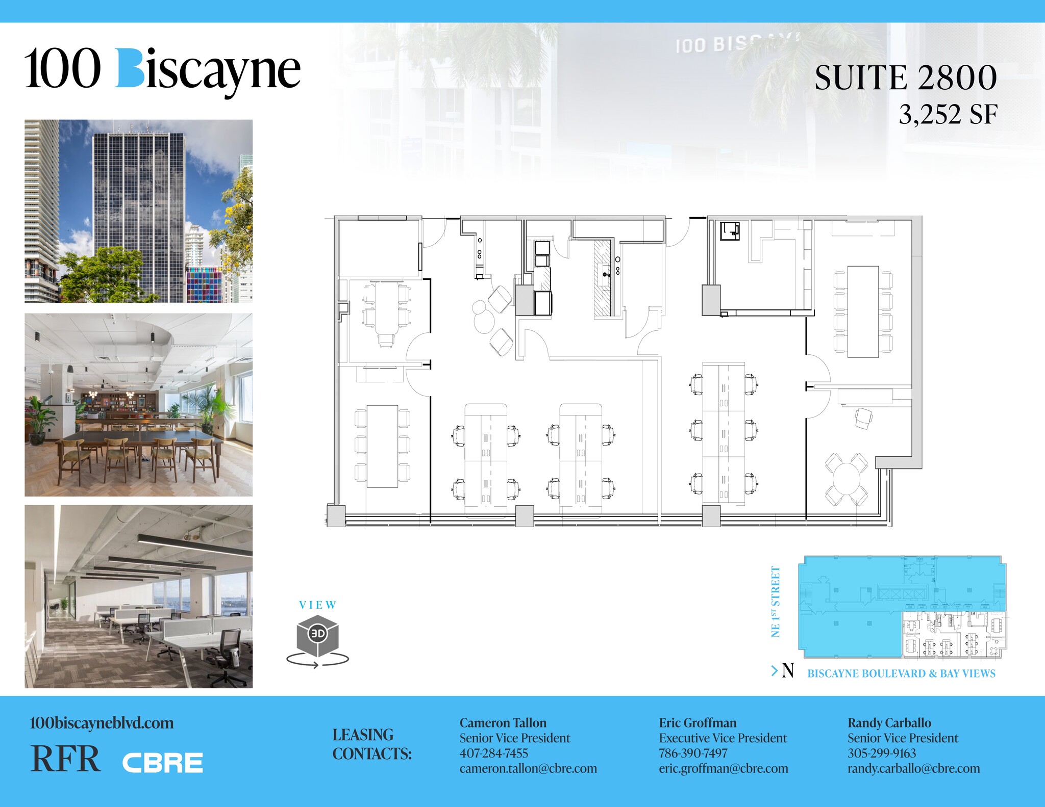 100 N Biscayne Blvd, Miami, FL à louer Plan de site– Image 1 sur 5