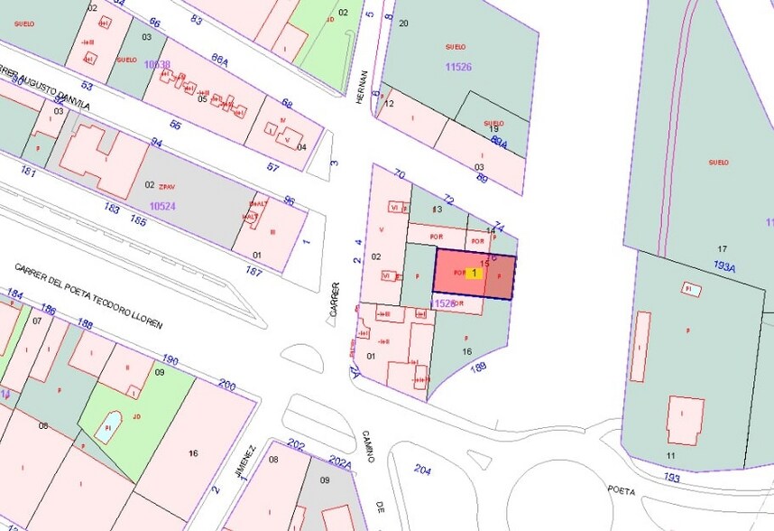 Terrain dans La Pobla de Vallbona, Valencia à vendre - Plan cadastral – Image 3 sur 3