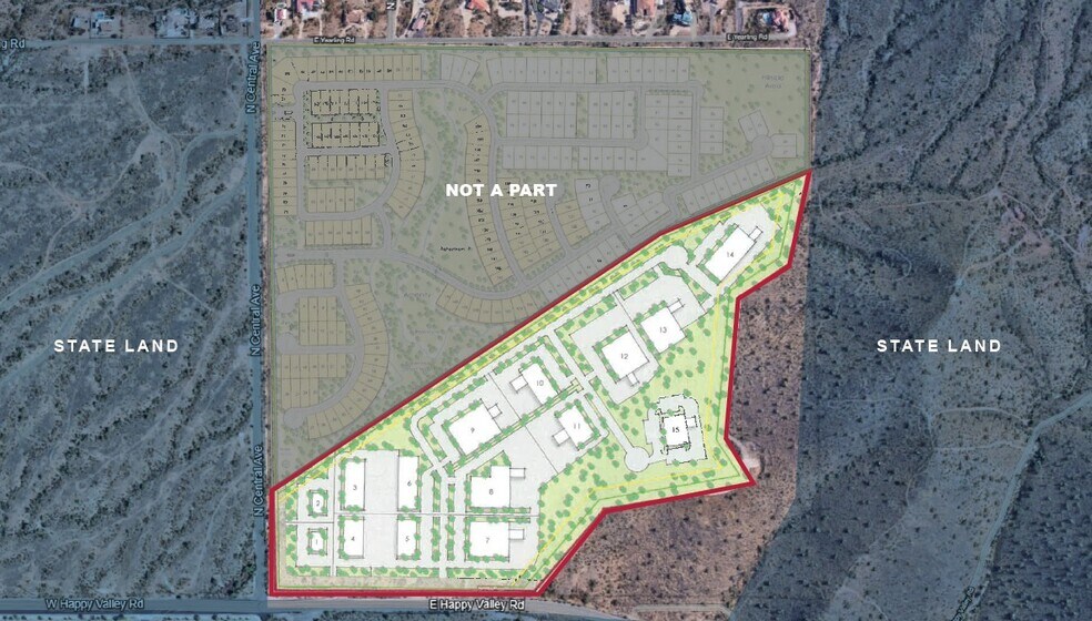 NEC Central Ave & Happy Valley Rd, Phoenix, AZ à vendre - Plan de site – Image 2 sur 3