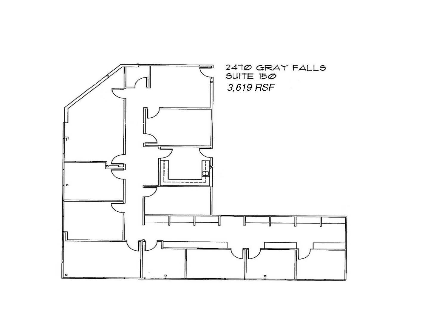 2470 Gray Falls Dr, Houston, TX à louer Plan d’étage– Image 1 sur 1