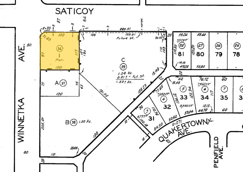 20060 Saticoy St, Winnetka, CA à louer - Plan cadastral – Image 2 sur 16
