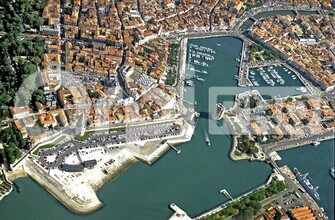 La Rochelle - Vue aérienne vue de carte