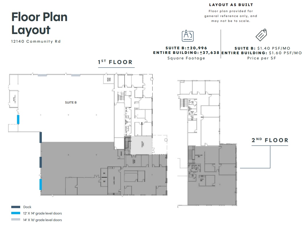 12140 Community Rd, Poway, CA à louer Plan d’étage– Image 1 sur 1