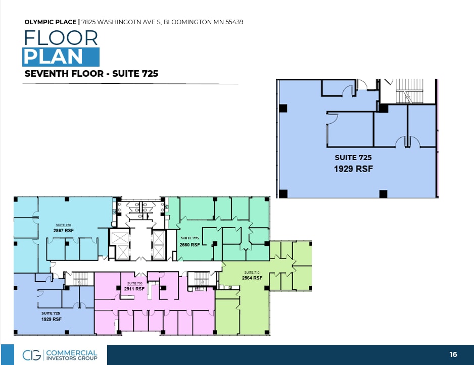 7825 Washington Ave S, Minneapolis, MN à louer Plan d’étage– Image 1 sur 1