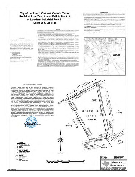 200 E MLK Jr Industrial Blvd, Lockhart, TX à vendre - Plan cadastral – Image 3 sur 4