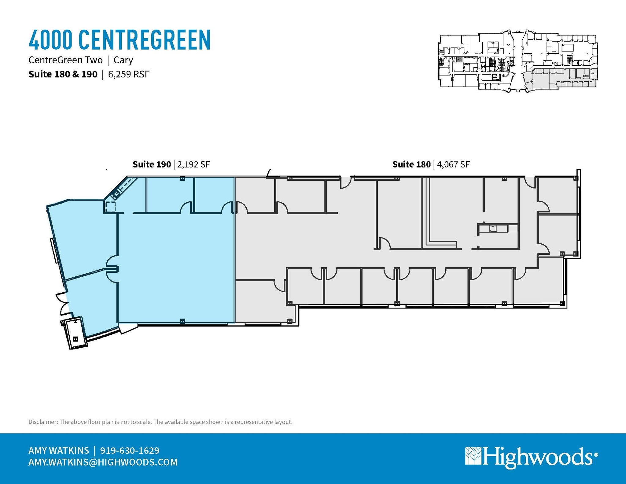 2000 CentreGreen Way, Cary, NC à louer Plan d’étage– Image 1 sur 2
