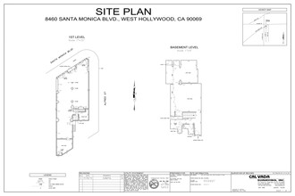 8460 Santa Monica Blvd, West Hollywood, CA à louer Plan de site– Image 1 sur 1