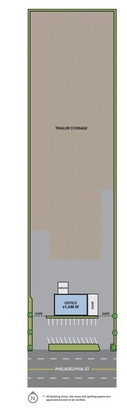 2151 E Philadelphia St, Ontario, CA à louer - Plan de site – Image 2 sur 2