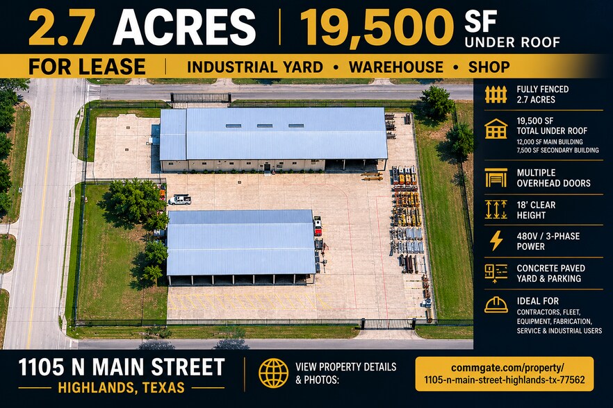 1105 N Main St, Highlands, TX à louer - Photo de l’immeuble – Image 1 sur 25