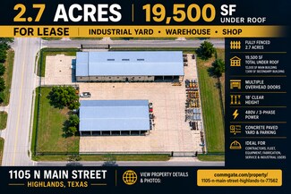 Plus de détails pour 1105 N Main St, Highlands, TX - Industriel/Logistique à louer