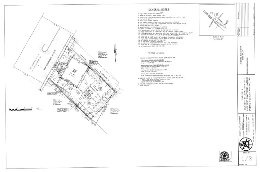6401 New Hampshire Ave, Hyattsville, MD à louer - Plan cadastral – Image 2 sur 11