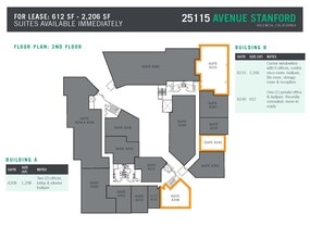 25115 Avenue Stanford, Valencia, CA à louer Plan d’étage– Image 2 sur 7