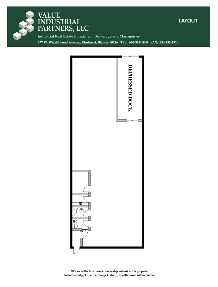 736-776 Industrial Dr, Elmhurst, IL à louer Plan d’étage– Image 1 sur 1