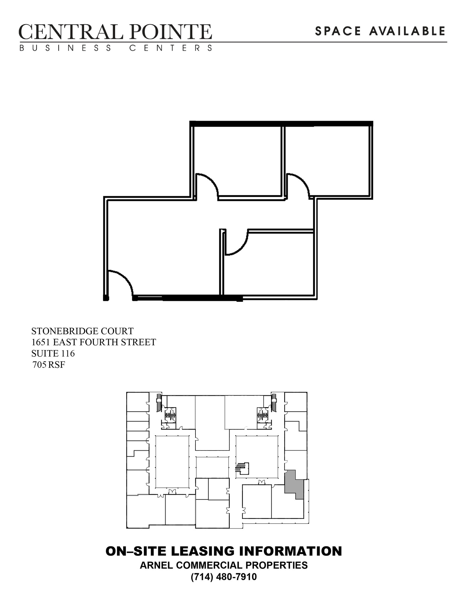 1651 E 4th St, Santa Ana, CA à louer Plan d’étage– Image 1 sur 1