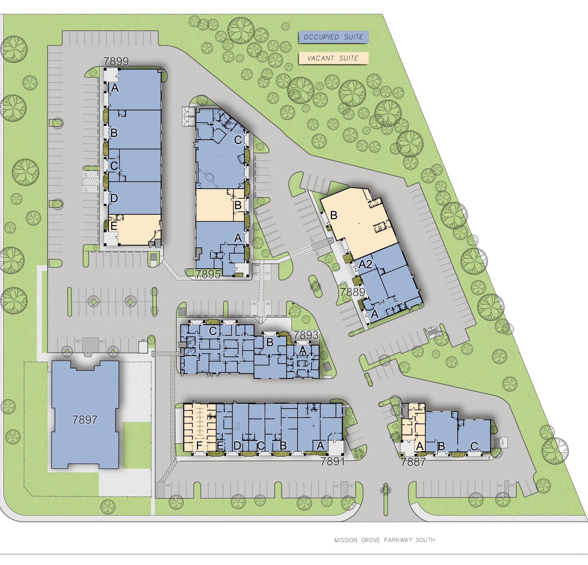 7891 Mission Grove Pky, Riverside, CA à louer Plan de site– Image 1 sur 1