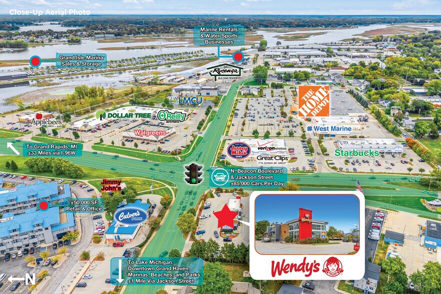 445 N Beacon Blvd, Grand Haven, MI à vendre - Photo de l’immeuble – Image 3 sur 6