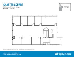 555 Fayetteville St, Raleigh, NC à louer Plan d’étage– Image 1 sur 1