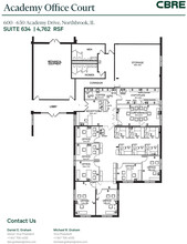 600-650 Academy Dr, Northbrook, IL à louer Plan d’étage– Image 1 sur 3
