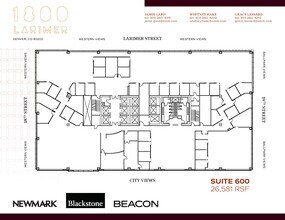 1800 Larimer St, Denver, CO à louer Plan d’étage– Image 1 sur 1