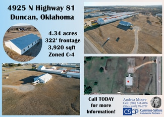 Plus de détails pour 4925 North Hwy 81, Duncan, OK - Local d'activités à louer