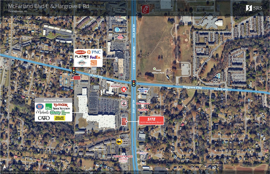 2620 McFarland Blvd, Tuscaloosa, AL à louer - Aérien – Image 1 sur 11