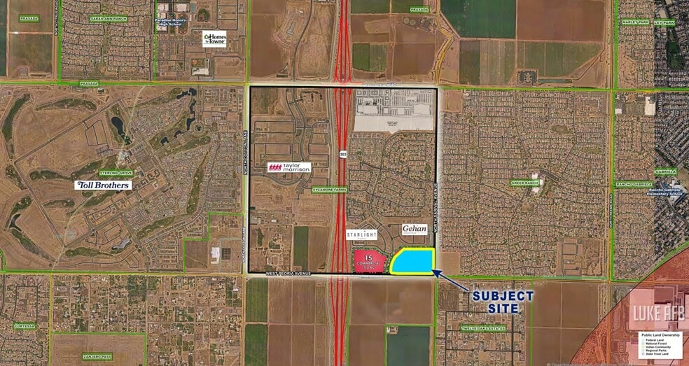 Loop 303 & Peoria, Surprise, AZ à vendre - Aérien – Image 2 sur 7