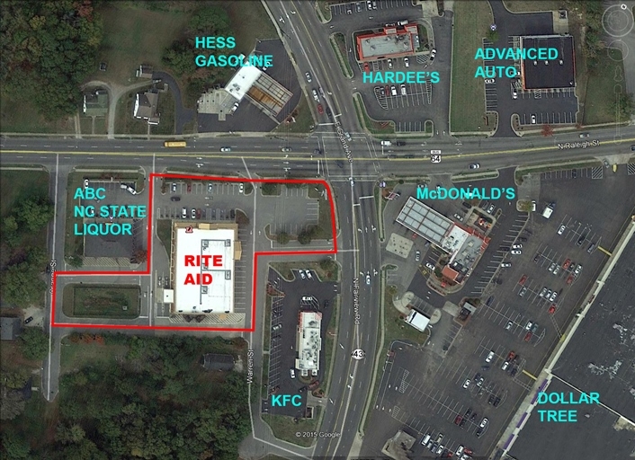 1123 N Raleigh St, Rocky Mount, NC à louer - Aérien – Image 3 sur 6