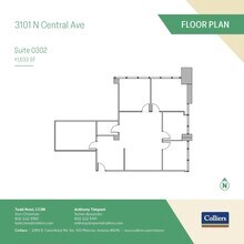 3101-3111 N Central Ave, Phoenix, AZ à louer Plan d’étage– Image 1 sur 6