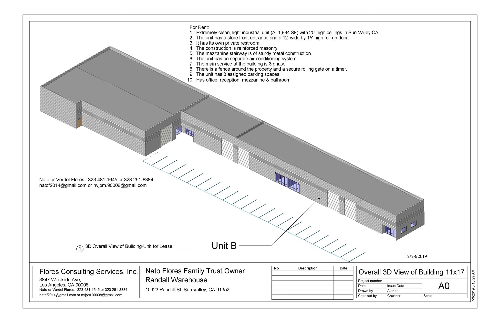 10923 Randall St, Sun Valley, CA à louer Plan de site– Image 1 sur 4