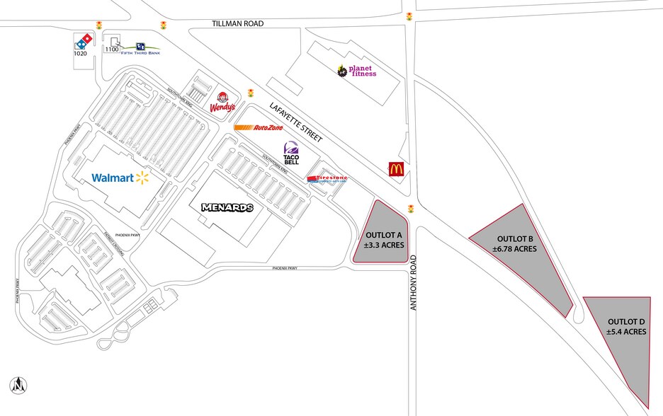 Lafayette St And Anthony Rd, Fort Wayne, IN à vendre - Plan de site – Image 2 sur 2