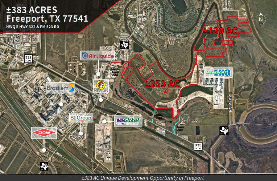 NWQ E HWY 322 & FM 523 RD, Freeport, TX à vendre - Photo de l’immeuble – Image 2 sur 2