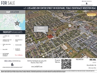 Plus de détails pour 4501 Center St, Deer Park, TX - Terrain à vendre