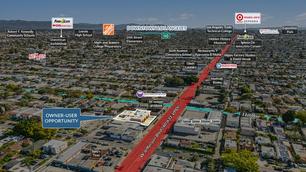 3115 W Jefferson Blvd, Los Angeles, CA à vendre - Photo de l’immeuble – Image 3 sur 5